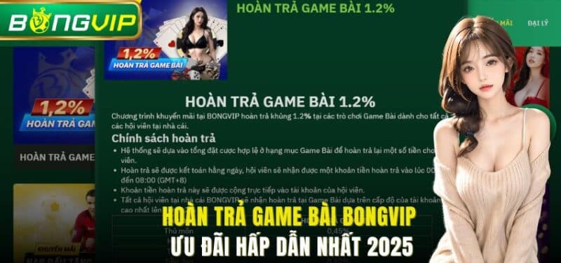 hoàn trả game bài Bongvip